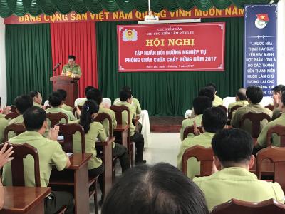 Chi cục Kiểm lâm vùng III phối hợp với Chi cục Kiểm lâm Kiên Giang  tổ chức Hội nghị tập huấn nghiệp vụ Phòng cháy chữa cháy rừng
