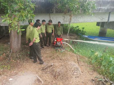 Cục Kiểm lâm và Chi cục Kiểm lâm vùng III kiểm tra công tác Phòng cháy chữa cháy rừng tại Cà Mau